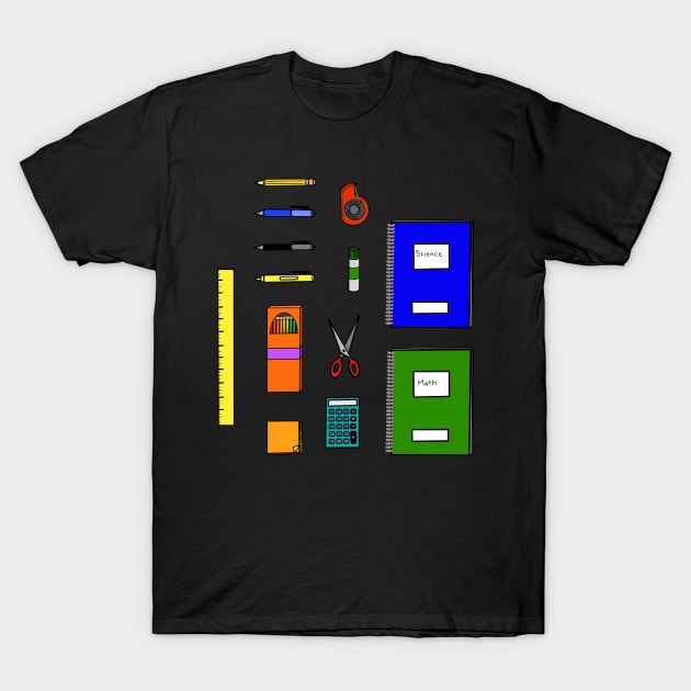 School supplies 3 T-Shirt by FernheartDesign